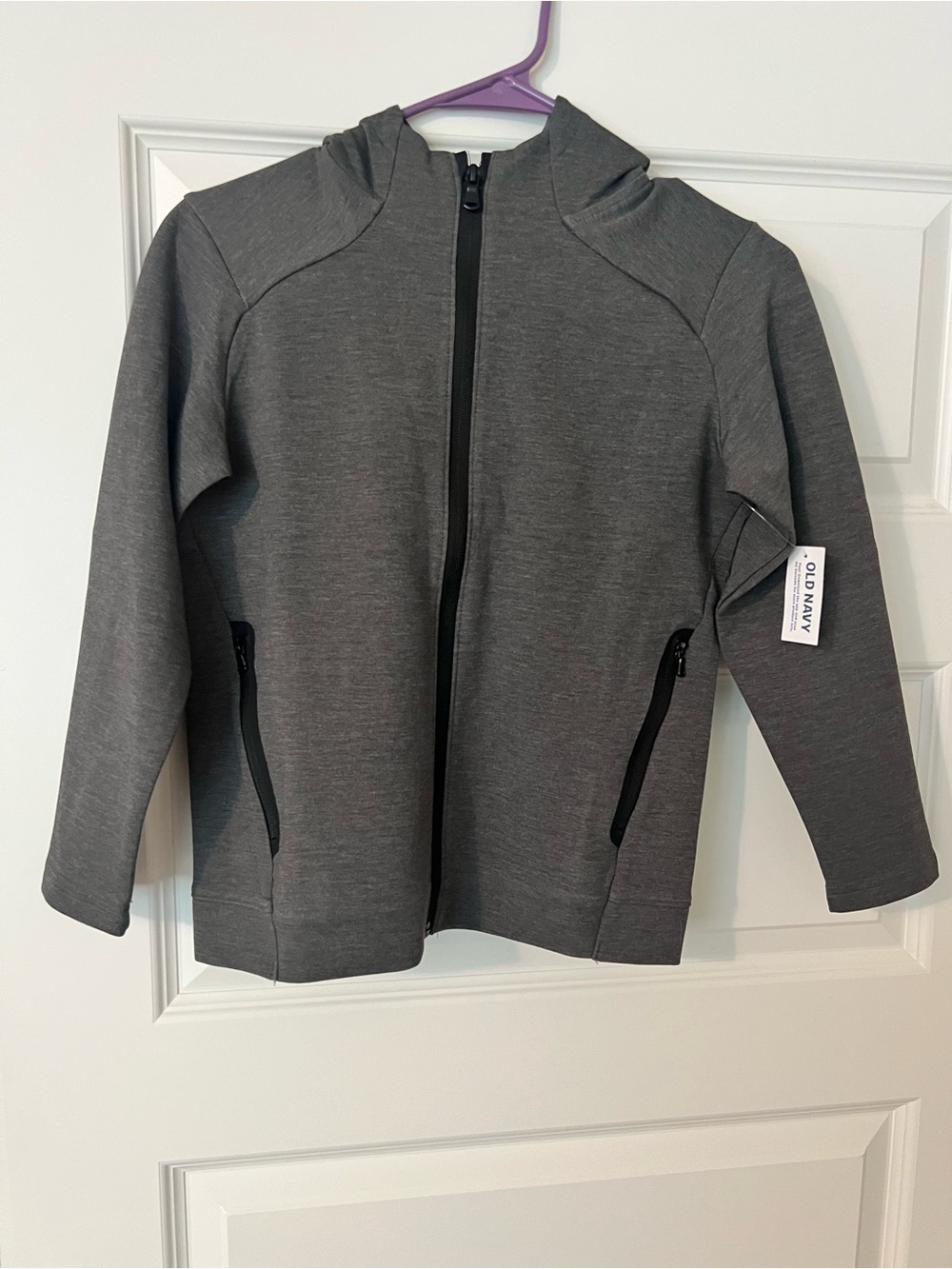 Old Navy Kids Active Hooded Zip Jacket - Gray